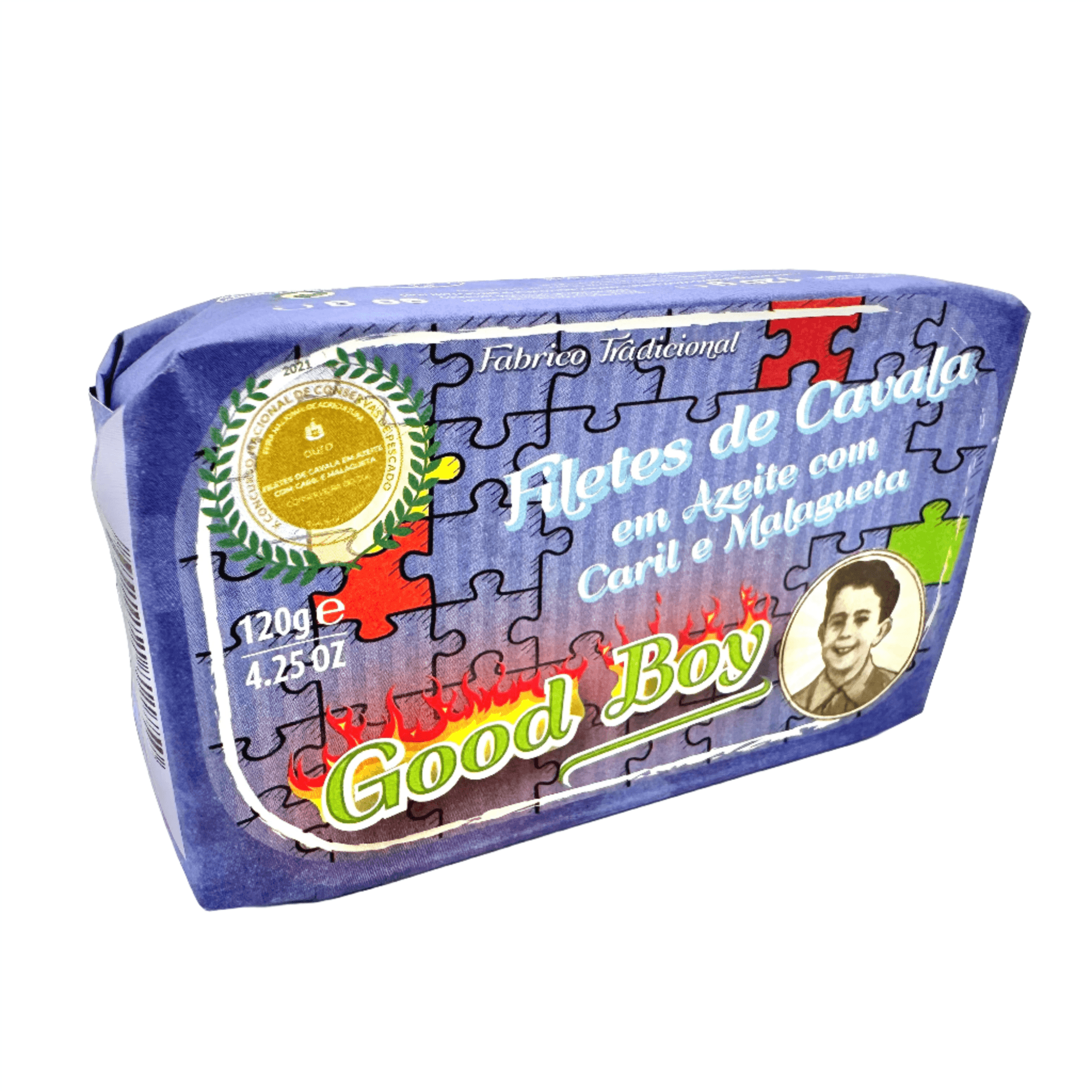 Skumbrių filė alyvuogių aliejuje su kariu ir čili pipirais | GoodBoy